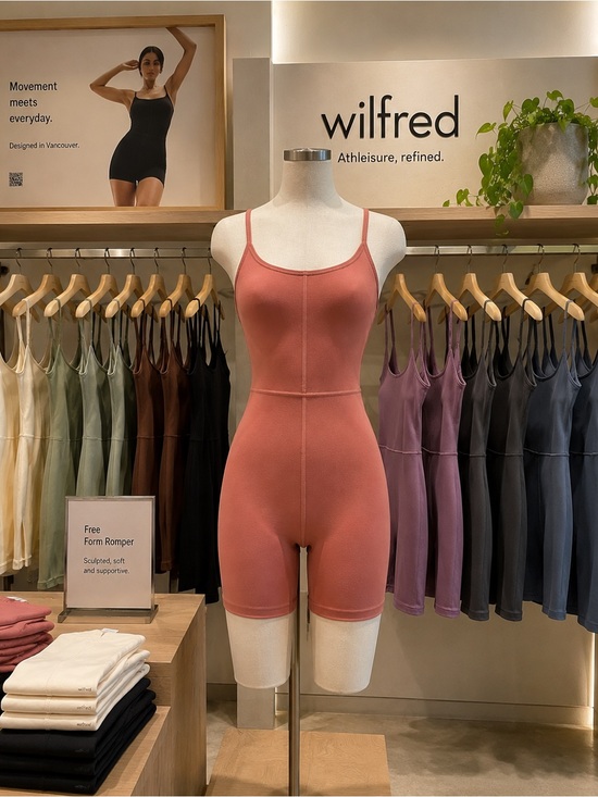 Wilfred Pants - Wilfred Free Aritzia Bike Short Romper XS Dusty Rose Athletic One Piece